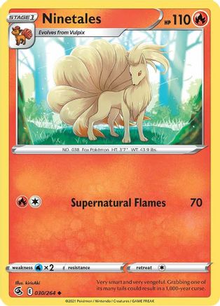 Ninetales (30) 30/264  - Uncommon - SWSH08: Fusion Strike