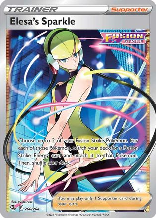 Elesa's Sparkle (Full Art) 260/264 Holofoil - Ultra Rare - SWSH08: Fusion Strike