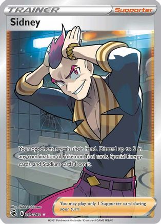Sidney (Full Art) 264/264 Holofoil - Ultra Rare - SWSH08: Fusion Strike
