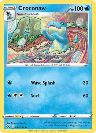 Croconaw 56/264  - Uncommon - SWSH08: Fusion Strike