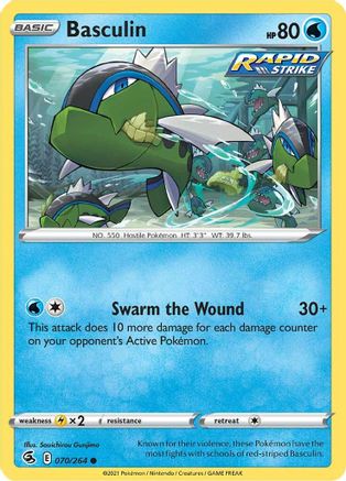 Basculin 70/264  - Common - SWSH08: Fusion Strike