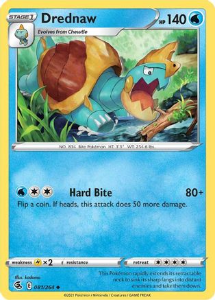 Drednaw 81/264  - Uncommon - SWSH08: Fusion Strike