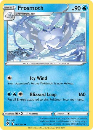 Frosmoth 85/264  - Uncommon - SWSH08: Fusion Strike