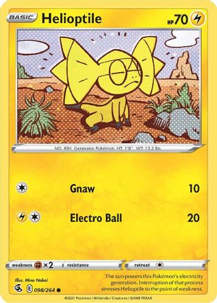 Helioptile 98/264  - Common - SWSH08: Fusion Strike