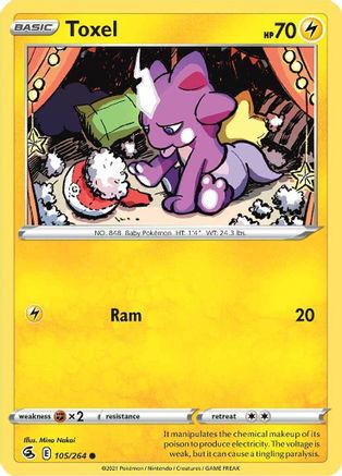 Toxel (105) 105/264  - Common - SWSH08: Fusion Strike