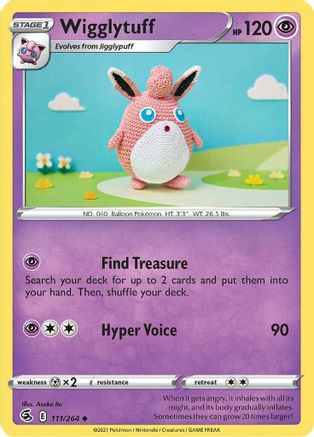 Wigglytuff 111/264  - Uncommon - SWSH08: Fusion Strike