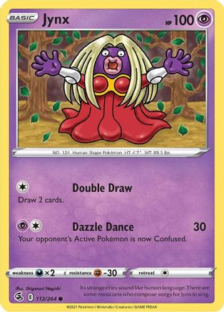 Jynx 112/264  - Common - SWSH08: Fusion Strike