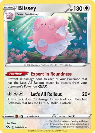 Blissey 203/264  - Rare - SWSH08: Fusion Strike