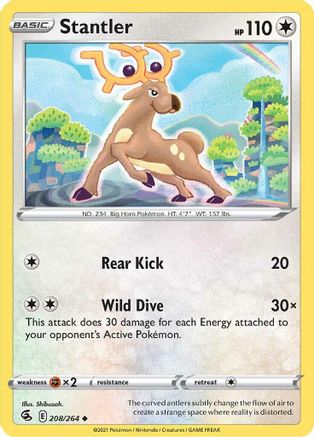 Stantler 208/264  - Uncommon - SWSH08: Fusion Strike