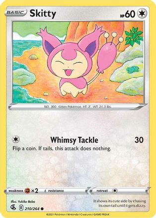 Skitty 210/264  - Common - SWSH08: Fusion Strike