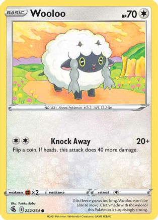 Wooloo (222) 222/264  - Common - SWSH08: Fusion Strike