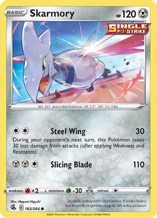 Skarmory 182/264  - Common - SWSH08: Fusion Strike