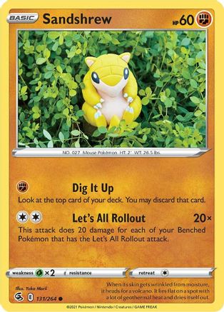 Sandshrew 131/264  - Common - SWSH08: Fusion Strike