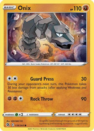 Onix 138/264  - Common - SWSH08: Fusion Strike
