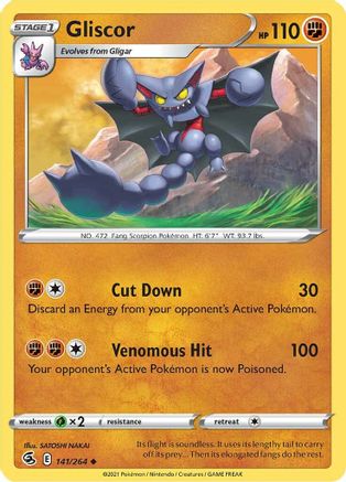 Gliscor 141/264  - Uncommon - SWSH08: Fusion Strike