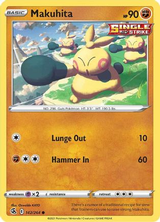 Makuhita 142/264  - Common - SWSH08: Fusion Strike