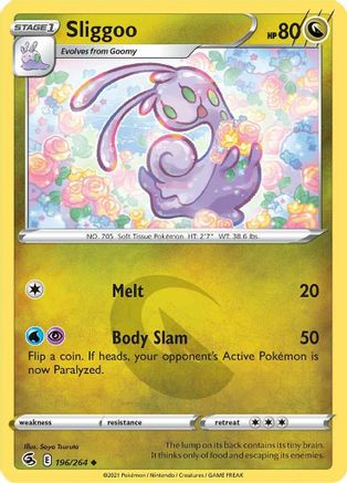 Sliggoo 196/264  - Uncommon - SWSH08: Fusion Strike