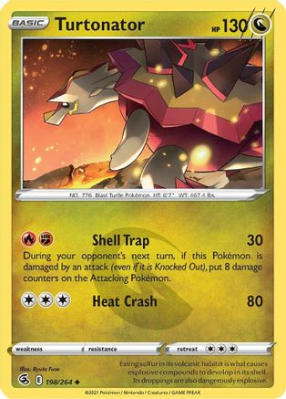 Turtonator 198/264  - Uncommon - SWSH08: Fusion Strike
