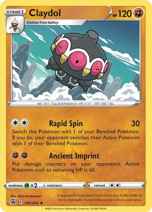 Claydol 145/264  - Rare - SWSH08: Fusion Strike