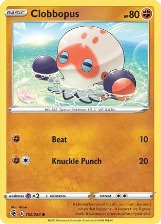Clobbopus 152/264  - Common - SWSH08: Fusion Strike