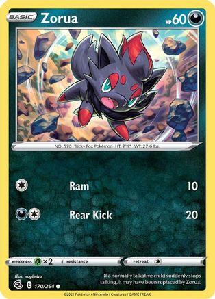 Zorua 170/264  - Common - SWSH08: Fusion Strike