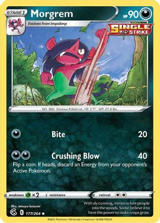 Morgrem 177/264  - Uncommon - SWSH08: Fusion Strike