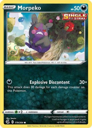 Morpeko (179) 179/264  - Common - SWSH08: Fusion Strike