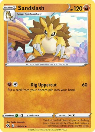 Sandslash 132/264  - Uncommon - SWSH08: Fusion Strike