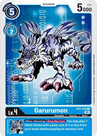 Garurumon (EX1-015)  Uncommon - Classic Collection