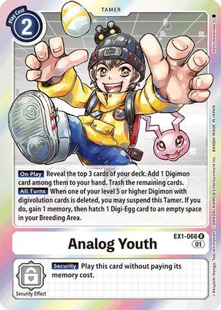 Analog Youth (EX1-066) Foil Rare - Classic Collection