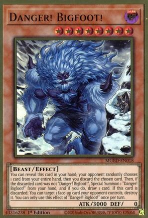 Danger! Bigfoot! (Alternate Art) (MGED-EN018) - Premium Gold Rare - Maximum Gold: El Dorado