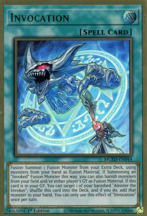Invocation (MGED-EN044) - Premium Gold Rare - Maximum Gold: El Dorado