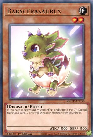 Babycerasaurus (MGED-EN056) - Rare - Maximum Gold: El Dorado