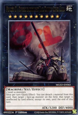 Number 81: Superdreadnought Rail Cannon Super Dora (MGED-EN065) - Rare - 1st Edition - Maximum Gold: El Dorado