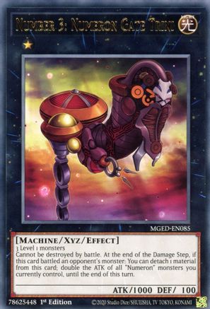 Number 3: Numeron Gate Trini (MGED-EN085) - Rare - 1st Edition - Maximum Gold: El Dorado