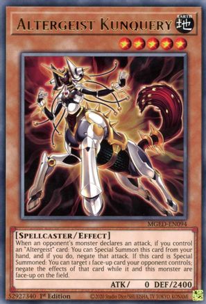Altergeist Kunquery (MGED-EN094) - Rare - Maximum Gold: El Dorado