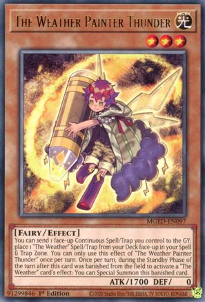 The Weather Painter Thunder (MGED-EN097) - Rare - Maximum Gold: El Dorado