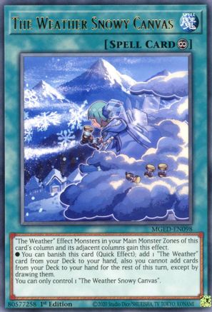 The Weather Snowy Canvas (MGED-EN098) - Rare - 1st Edition - Maximum Gold: El Dorado