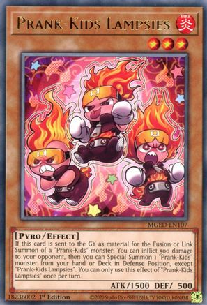 Prank-Kids Lampsies (MGED-EN107) - Rare - 1st Edition - Maximum Gold: El Dorado