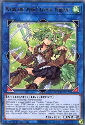 Wynn the Wind Charmer, Verdant (MGED-EN120) - Rare - Maximum Gold: El Dorado