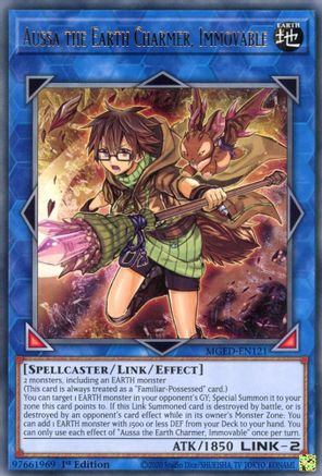 Aussa the Earth Charmer, Immovable (MGED-EN121) - Rare - Maximum Gold: El Dorado