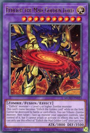 Eldlich the Mad Golden Lord (MGED-EN123) - Rare - Maximum Gold: El Dorado