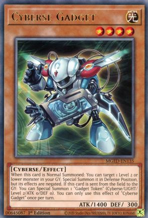 Cyberse Gadget (MGED-EN135) - Rare - 1st Edition - Maximum Gold: El Dorado