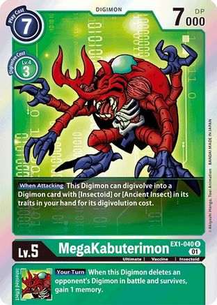 MegaKabuterimon (EX1-040) Foil Rare - Classic Collection