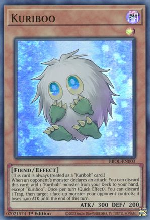 Kuriboo (BROL-EN003) - Ultra Rare - 1st Edition - Brothers of Legend