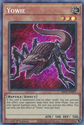 Yowie (BROL-EN007) - Secret Rare - 1st Edition - Brothers of Legend