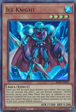 Ice Knight (BROL-EN014) - Ultra Rare - 1st Edition - Brothers of Legend