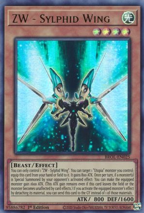 ZW - Sylphid Wing (BROL-EN025) - Ultra Rare - 1st Edition - Brothers of Legend
