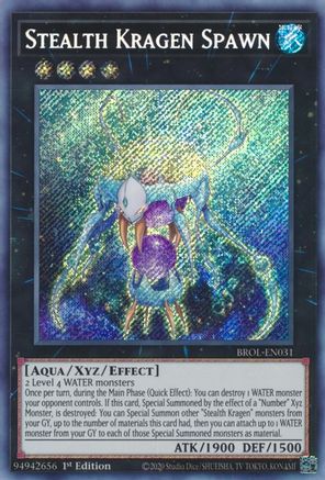 Stealth Kragen Spawn (BROL-EN031) - Secret Rare - 1st Edition - Brothers of Legend