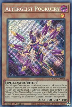 Altergeist Pookuery (BROL-EN046) - Secret Rare - Brothers of Legend